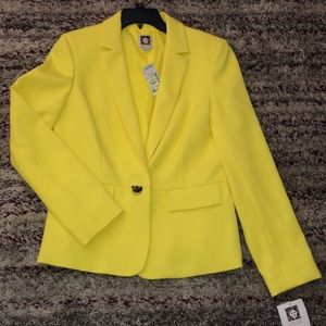 Yellow Anne Klein Blazer
